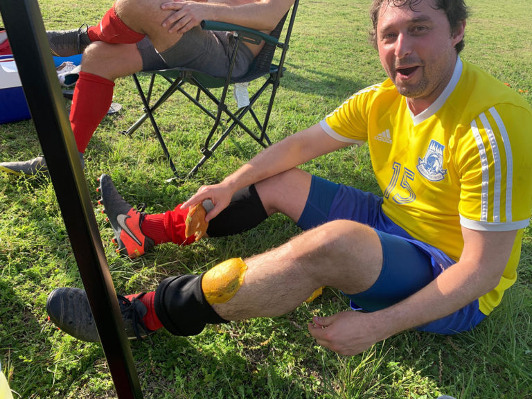 BT Makes Case for Season MVP by Playing Entire game with Whataburger Shin Guards…. and then Eats Them!